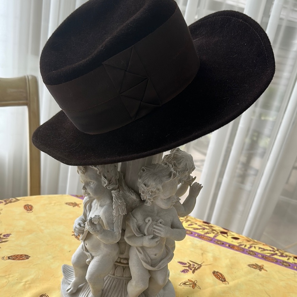 Elegant Vintage Brown Women's Hat